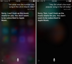 Siri отказывается отвечать на вопросы о музыке без подписки на Apple Music